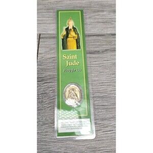 Vintage Saint Jude Pray For Us Medal Bookmark